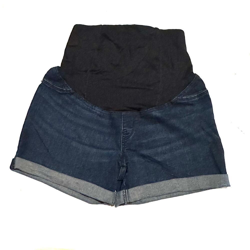 Isabel Maternity Roll Cuff Denim Shorts Women's Maternity Size 4